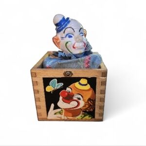 Vintage German Clown Jack-in-the-Box
